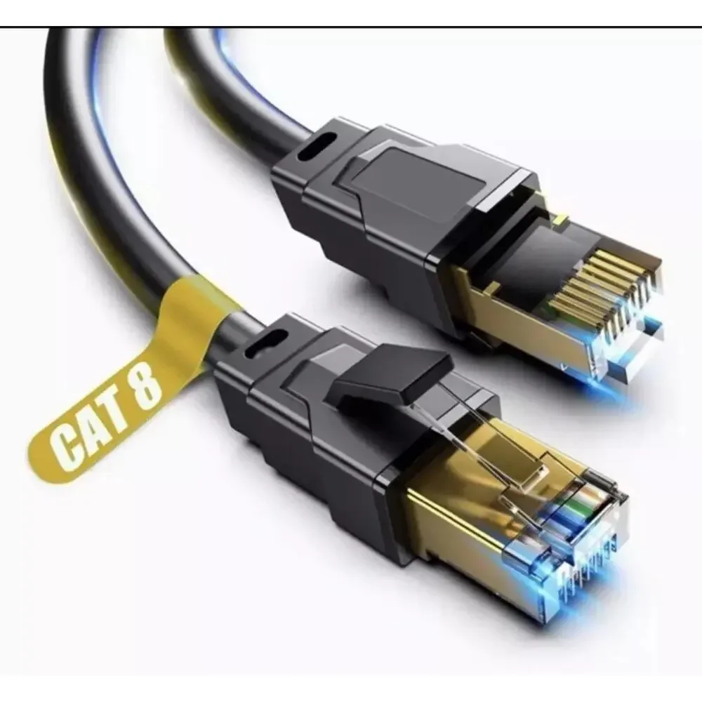 Cat 8 S/FTP Ethernet Cable, 40ft Heavy Duty High Speed Internet Network Cable